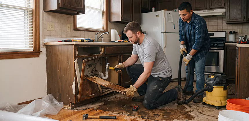 Repairing Water Damaged MDF Cabinets in Bonney Lake
