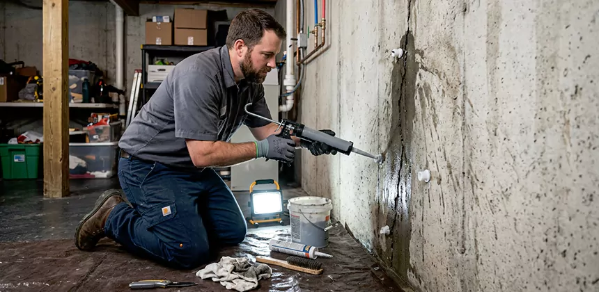 Basement Leak Repair From Inside in Bonney Lake